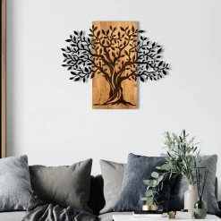 Décorations Murales| Décoration murale métal et bois – cerf