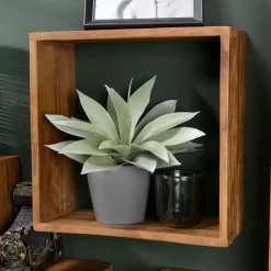 Meubles De Salon·Etagères Murales|Meubles De Rangement·Etagères Murales|Swing Etagère cube en bois recyclé de teck