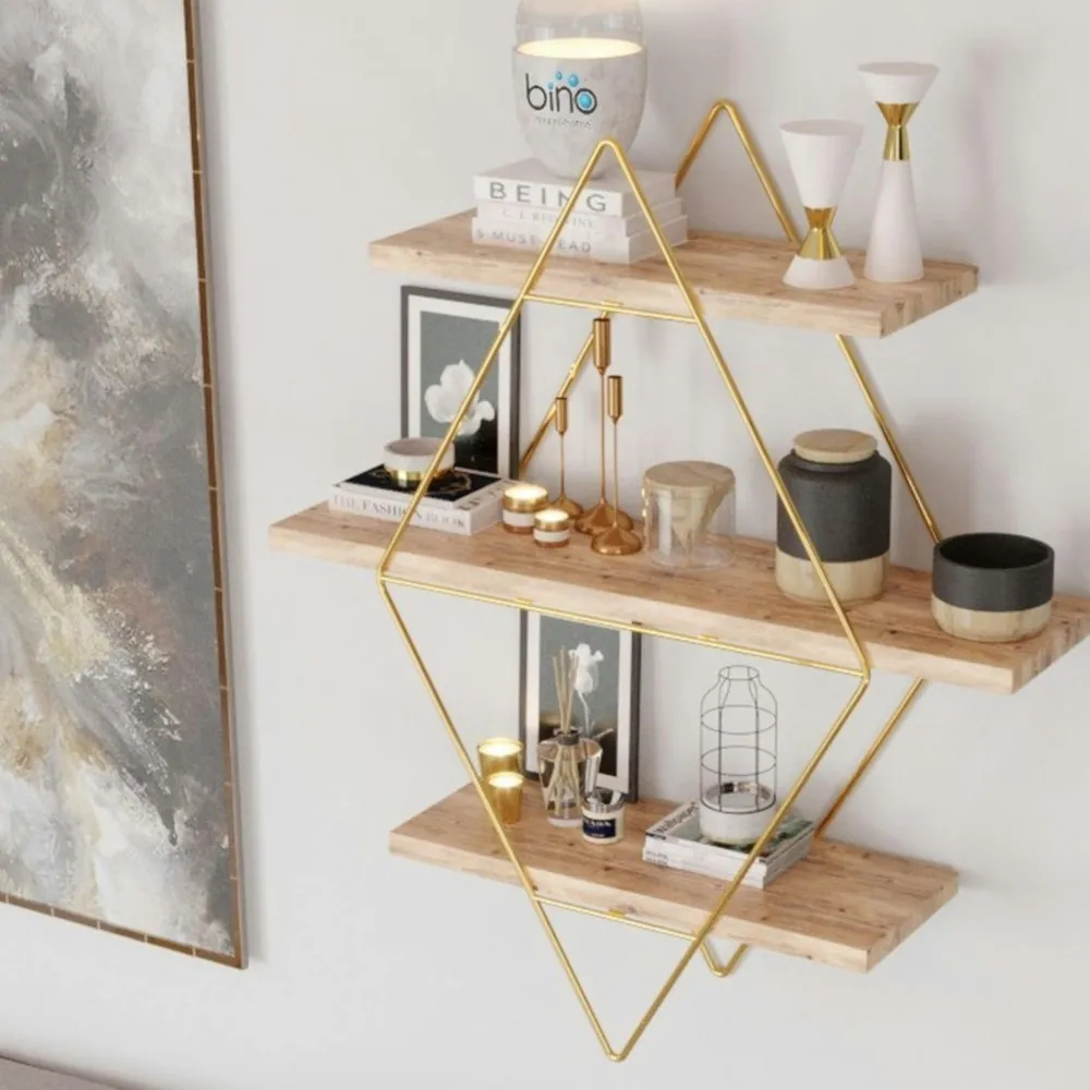 Meubles De Salon·Etagères Murales|Meubles De Rangement·Etagères Murales|TALLINN Etagère de rangement verticale en fibres naturelles, 3 paniers