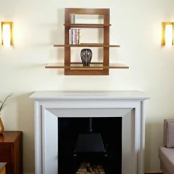 Meubles De Salon·Etagères Murales|Meubles De Rangement·Etagères Murales|Maori Etagère murale 3 étages hévéa 100x23x90cm