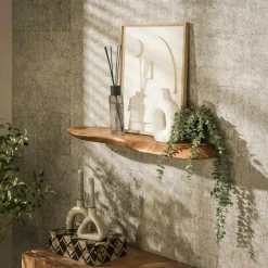 Meubles De Salon·Etagères Murales|Meubles De Rangement·Etagères Murales|TRIBECA Etagère murale bois massif d'acacia (3 pièces)