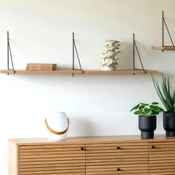 Meubles De Salon·Etagères Murales|Meubles De Rangement·Etagères Murales|TALLINN Etagère murale design effet bois 120 cm
