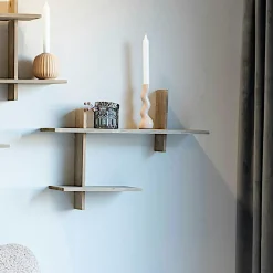 Meubles De Salon·Etagères Murales|Meubles De Rangement·Etagères Murales|TALLINN Etagère murale déstructurée en bois