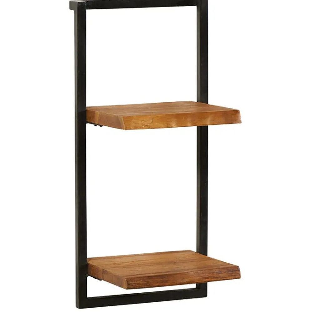 Meubles De Salon·Etagères Murales|Meubles De Rangement·Etagères Murales|BALTIMORE Etagère murale horizontale teck recyclé