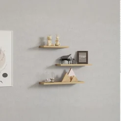 Meubles De Salon·Etagères Murales|Meubles De Rangement·Etagères Murales|MARFA Etagère murale moderne gris foncé (lot de 3)