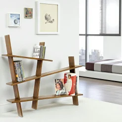 Meubles De Salon·Etagères Murales|Meubles De Rangement·Etagères Murales|Maori Etagère murale originale destructurée hévéa 95x80cm