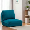 Fauteuils En Tissu|Fauteuils Convertibles|MODI Fauteuil convertible bleu canard - tissu