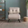 Fauteuils Convertibles|MODI Fauteuil convertible écru 1 place couchage 175 cm