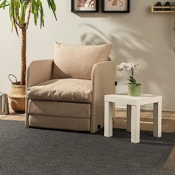 Fauteuils En Tissu|Fauteuils Convertibles|ORURO Fauteuil convertible gris lin 1 place couchage 200 cm