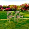 Chaises De Jardin|SUMMER Fauteuil de jardin teck et cordes synthétiques tressées (lot de 2)