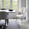 Meubles De Cuisine·Chaises|Chaises Contemporaines|LIGURIE Fauteuil de table gris à dossier ouvert (lot de 2)