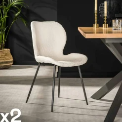 Meubles De Cuisine·Chaises|Chaises Avec Accoudoirs| Fauteuil de table marron chocolat (lot de 2)