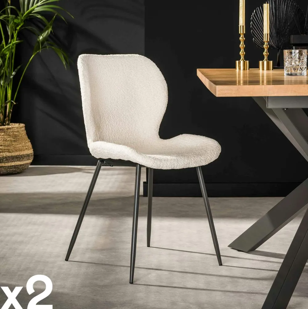 Meubles De Cuisine·Chaises|Chaises Avec Accoudoirs| Fauteuil de table marron chocolat (lot de 2)