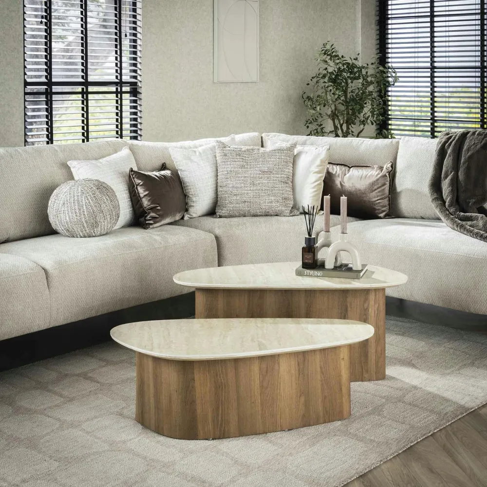 Fauteuils En Tissu|TAJ Fauteuil de table pivotant en velours taupe (lot de 2)