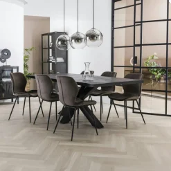 Meubles De Cuisine·Chaises|Chaises Avec Accoudoirs|IENA Fauteuil de table pivotant tissu moutarde (lot de 2)