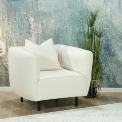 Fauteuils En Tissu|TURIN Fauteuil moderne noir