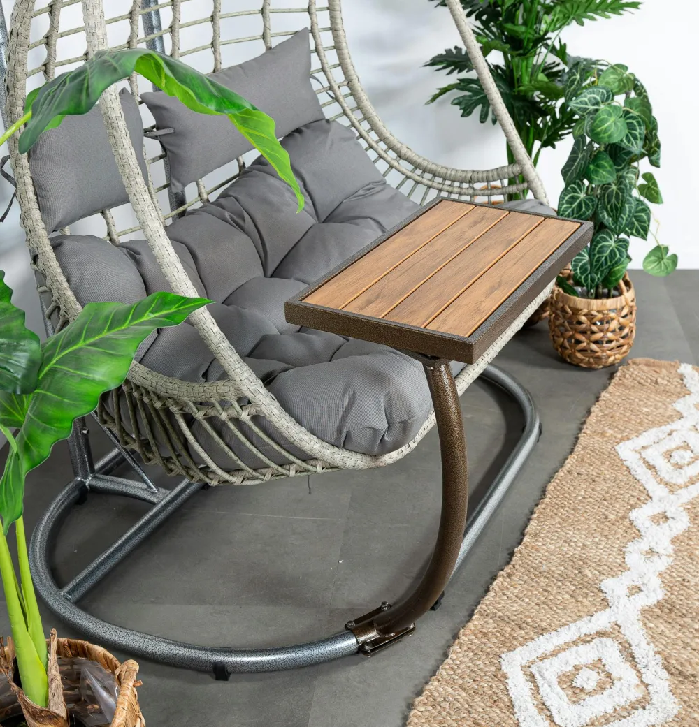 Univers Déco·Maison De Campagne|Fauteuils Suspendus|SOUTH BEACH Fauteuil suspendu résine noire