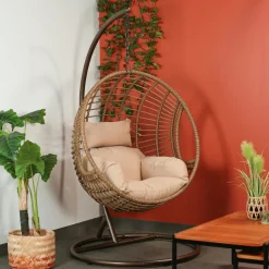 Univers Déco·Maison De Campagne|Fauteuils Suspendus|SOUTH BEACH Fauteuil suspendu résine noire