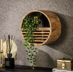 Fauteuils En Tissu|DIKA Fauteuil Teck assise tissu coton motifs géométriques façon nids d'abeilles 61x63x81cm