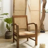 Fauteuils En Rotin|DIKA Fauteuil éthnique bois foncé et rotin