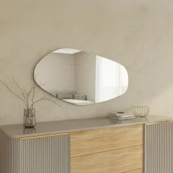 Miroirs|CODY Grand miroir mural organique - forme nature 120 cm