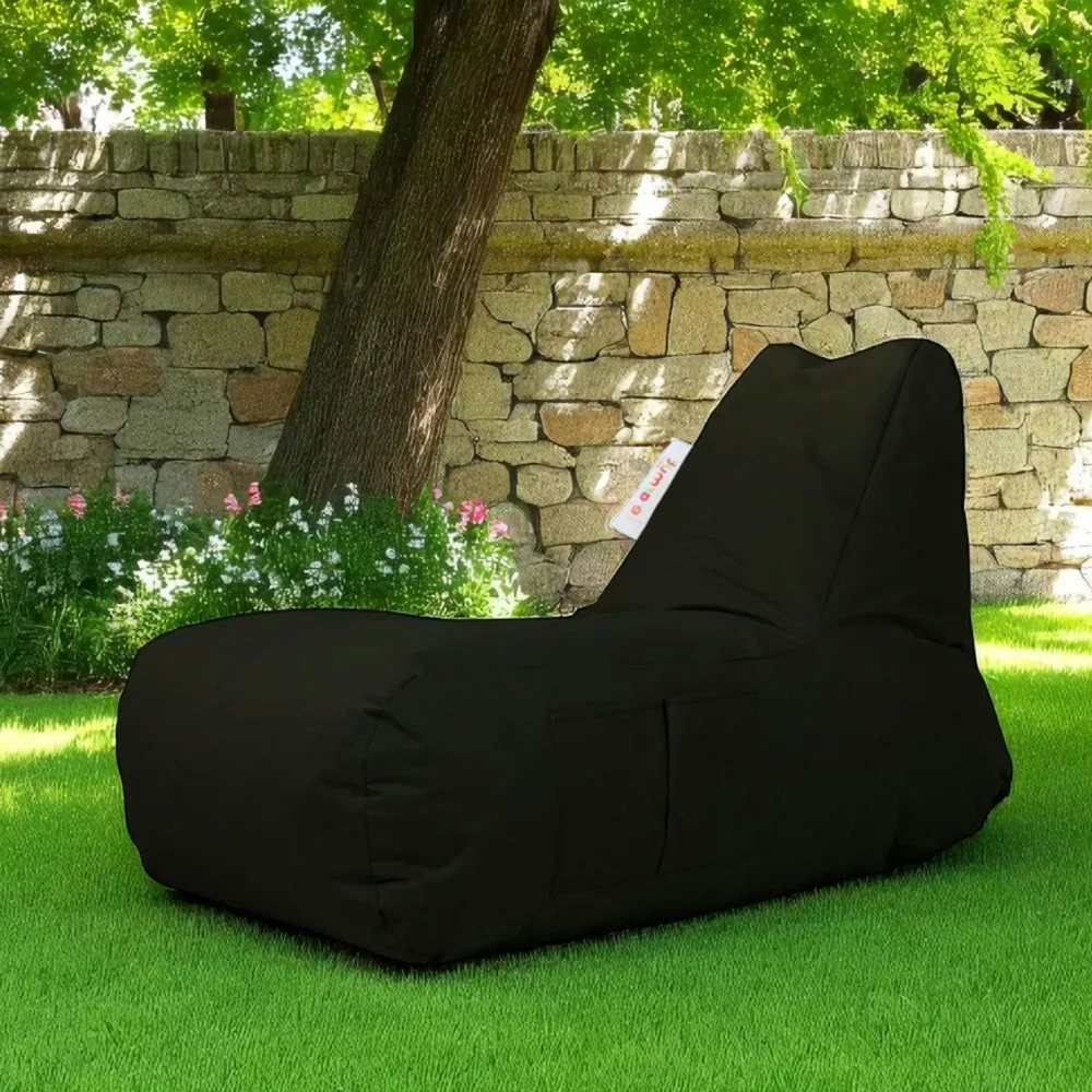 Coussins / Poufs De Jardin|ARTA Grand pouf extérieur imperméable vert - avec poches