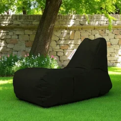 Coussins / Poufs De Jardin|ARTA Grand pouf extérieur imperméable noir - avec poches