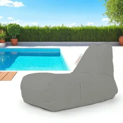 Coussins / Poufs De Jardin|ARTA Grand pouf extérieur imperméable noir - avec poches