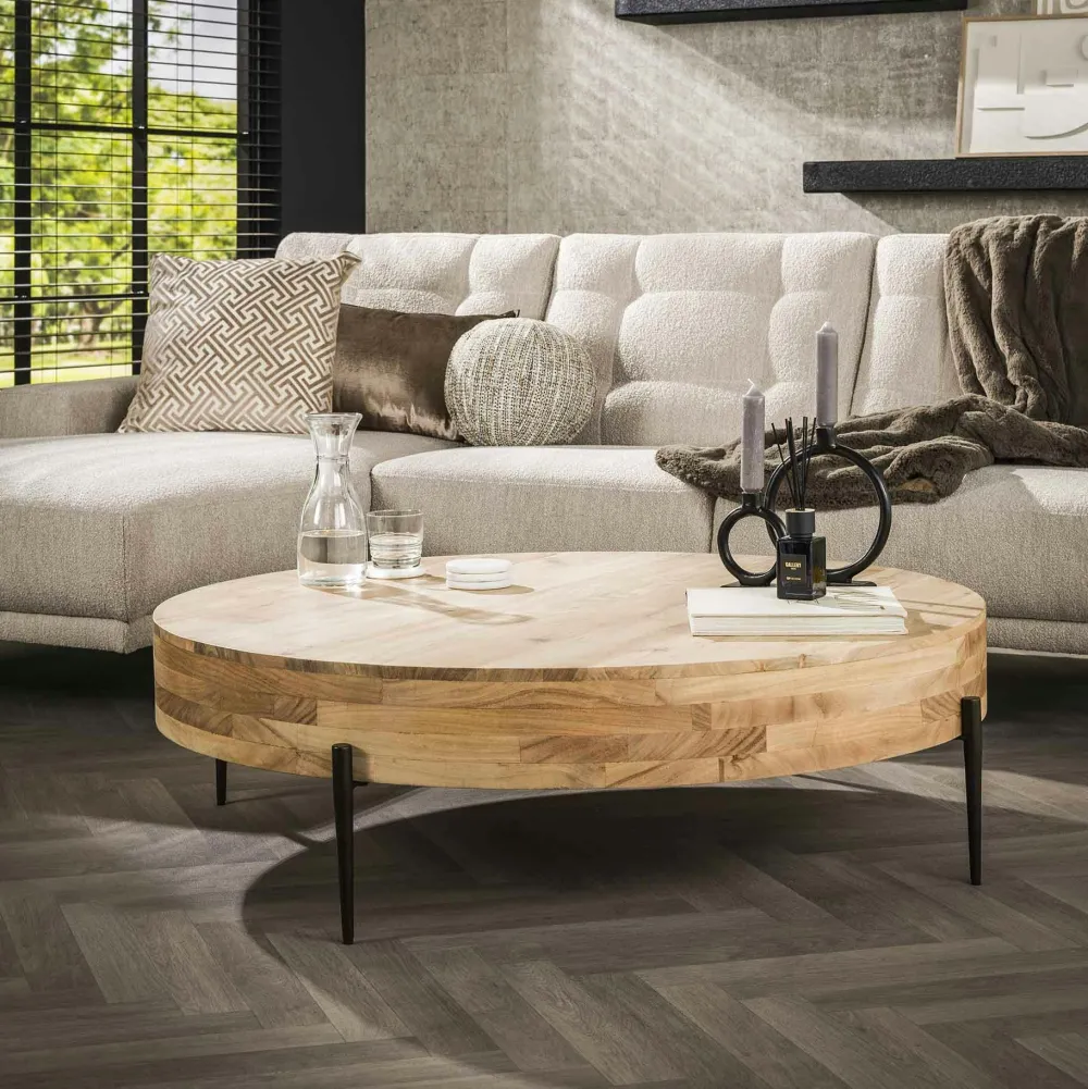 Tables Basses Rondes|Melbourne Grande table basse ronde