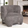 Fauteuils En Tissu|BERLIN Gros fauteuil design gris