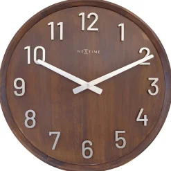 Horloges| Horloge murale moderne marron