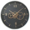 Horloges| Horloge murale noire et or moderne