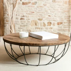 Lampadaires|NOVA Lampadaire de salon avec cannage en métal