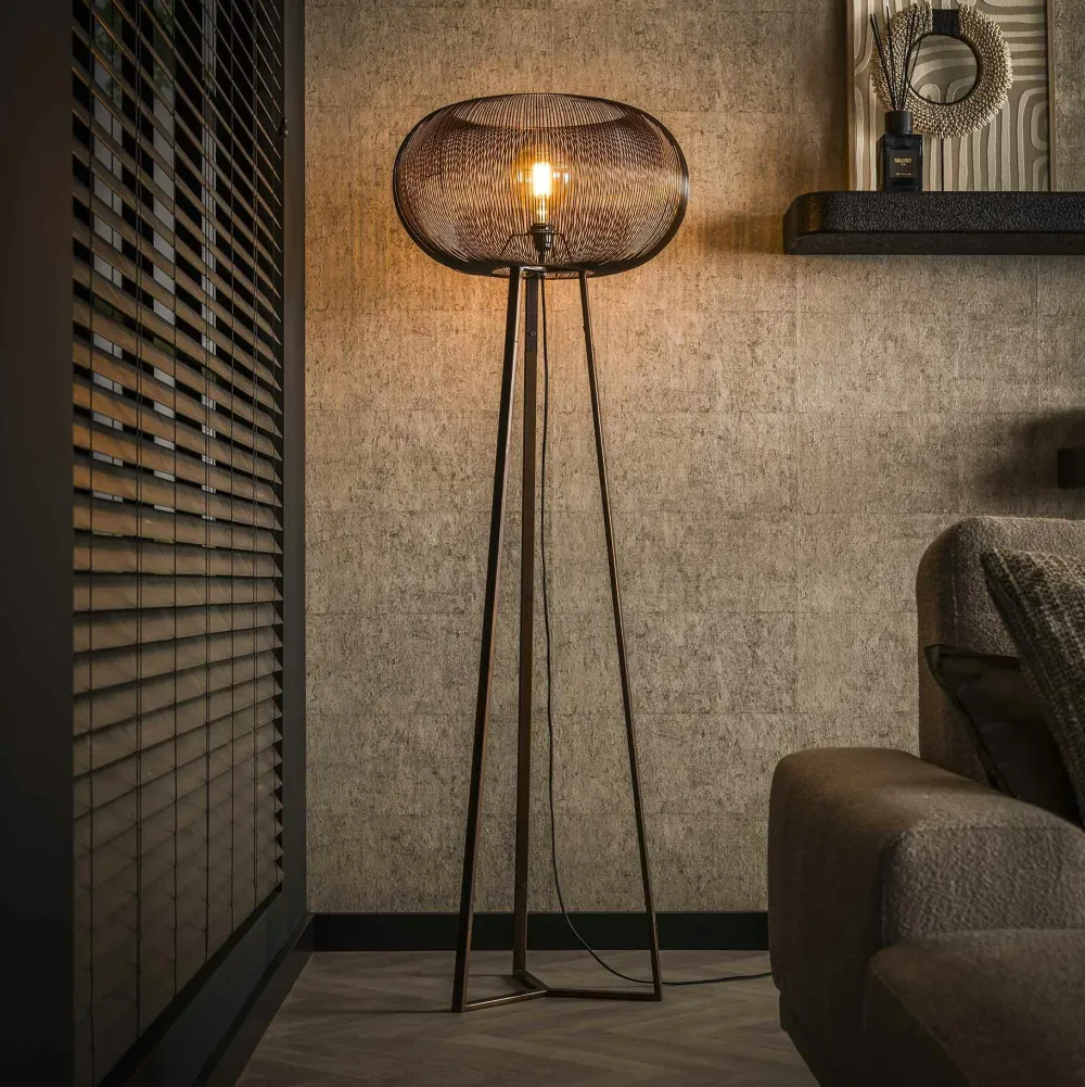 Lampadaires|Lampes À Poser·Lampe Style Industriel|RALF Lampadaire filaire sur trépied