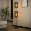 Lampadaires|TRIBECA Lampadaire moderne 2 lampes effet maille