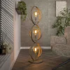 Lampes À Poser·Lampe Style Industriel|Lampadaires|TRIBECA Lampadaire moderne beige mat, 3 anneaux pivotants