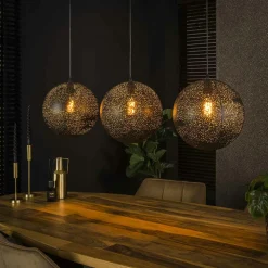 Lampadaires|Lampes À Poser·Lampe Style Industriel|RALF Lampadaire noir avec 7 abat-jour forme tube