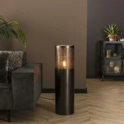 Lampadaires|Lampes À Poser·Lampe Style Industriel|RALF Lampadaire noir effet étoilé 120 cm