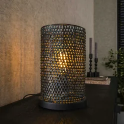 Lampadaires|Lampes À Poser·Lampe Style Industriel|RALF Lampadaire noir effet étoilé 120 cm