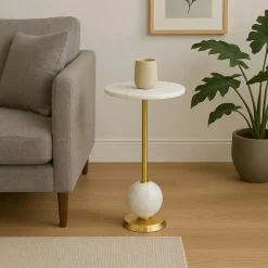 Lampadaires|SILE Lampadaire vintage cuivré avec abat-jour orientable