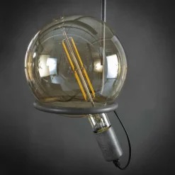 Lampadaires|Niagara Lampe de salon moderne avec vasque en verre cuivré 41 cm