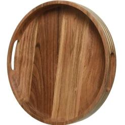 Objets Décoration·Lanternes / Photophores| Lanterne / Photophore forme Trapèze en osier ajouré bi-tons noir et naturel D27xH34cm