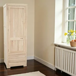 Lits 2 Places|Niagara Lit 2 places couchage 140x190 avec tête de lit basse Hévéa 156x204x80cm