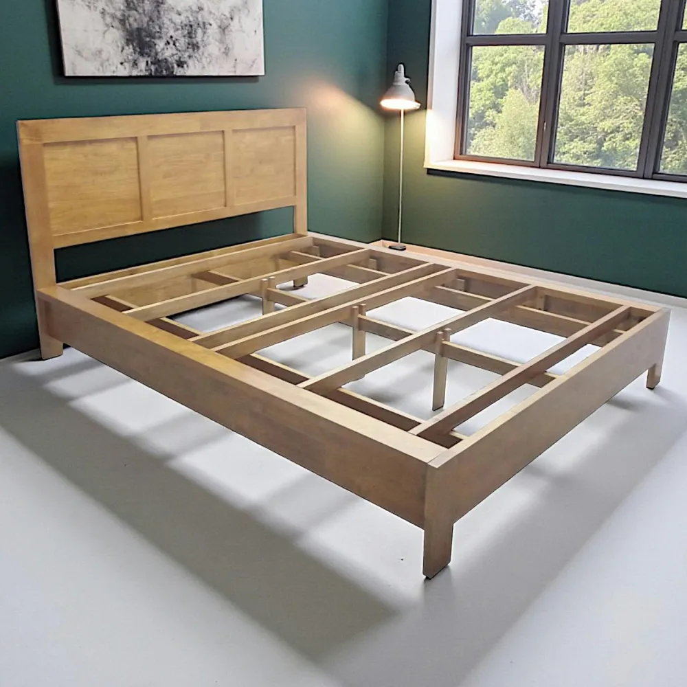 Lits 2 Places|Olga Lit 2 places Hévéa pour couchage 160x200 181x209x95cm