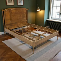 Lits 2 Places|Tradition Lit 2 places Hévéa pour couchage 180x200 194x209x130cm