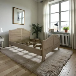 Lits 2 Places|Maori Lit 2 places Hévéa pour couchage 160x200 211x171x106cm TRADITION