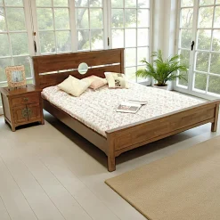 Lits 2 Places|Maori Lit 2 places Hévéa pour couchage 180x200 194x212,5x96cm