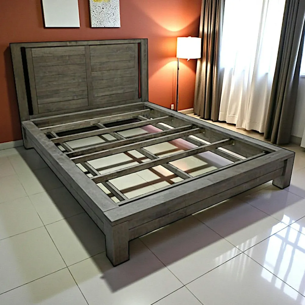 Lits Scandinaves|Lits 2 Places|Attan Lit 2 places Hévéa pour couchage 160x200 181x223x110cm