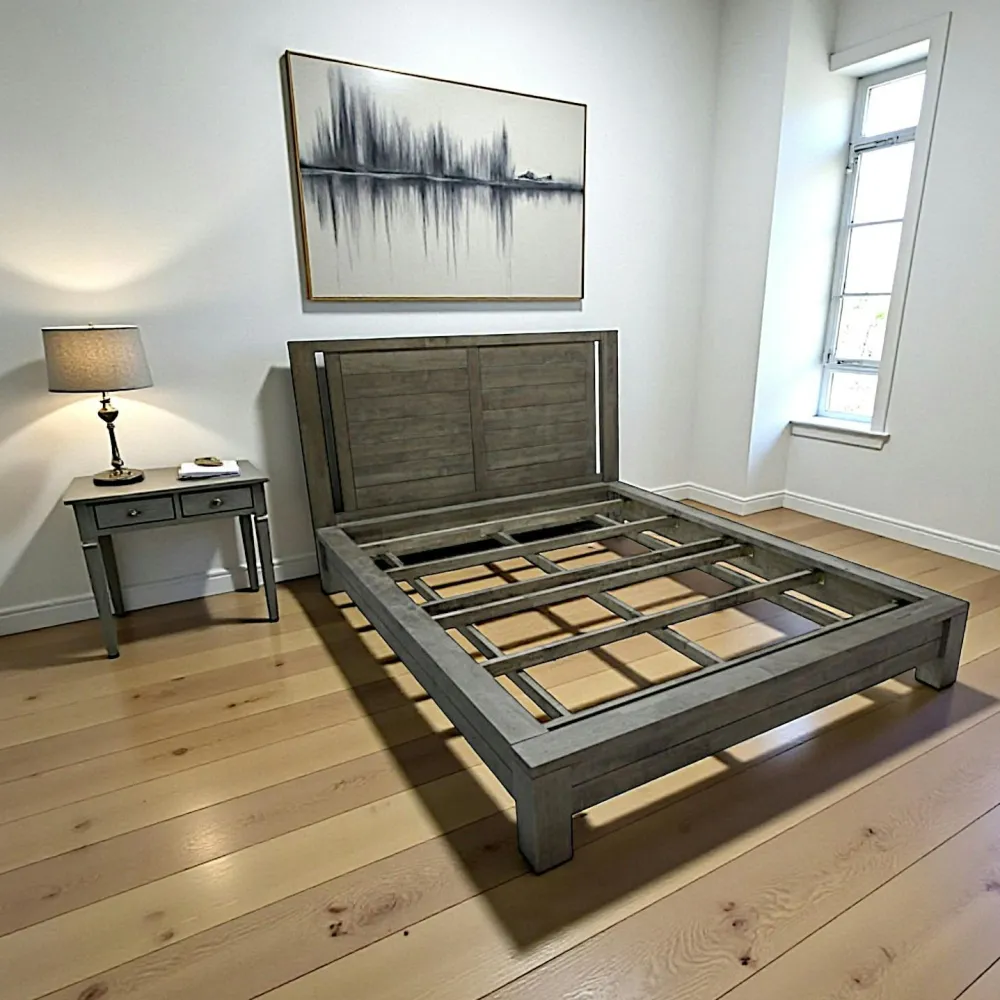 Lits Scandinaves|Lits 2 Places|Attan Lit 2 places Hévéa pour couchage 140x190 163x213x110cm