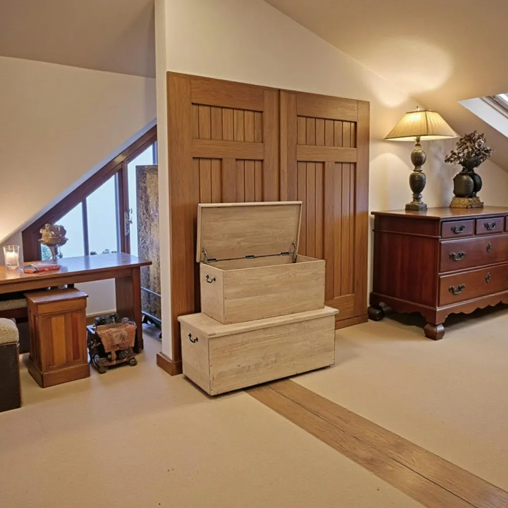 Rangements Déco·Malles|Coffres En Bois|Tradition Lot de 2 coffres hévéa